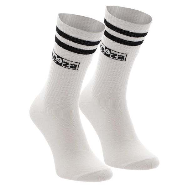 Skarpety sportowe Keeza paski. Białe skarpetki KEEZA, bez wzorów. Za 28.00 zł.