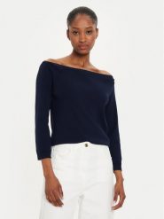 United Colors Of Benetton Sweter 1091D1M09 Granatowy Regular Fit. Niebieskie swetry United Colors Of Benetton, m, bez wzorów, z bawełny, bez ramiączek. Za 199.99 zł.