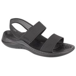 Sandały Crocs Literide 360 206711-001 czarne. Czarne sandały bez wzorów, bez obcasa, bez zapięcia. Za 328.29 zł.