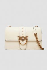 PINKO Biała listonoszka damska Love One Classic ST. Białe listonoszki Pinko, bez wzorów, eleganckie, bez dodatków. Za 1,359.99 zł.