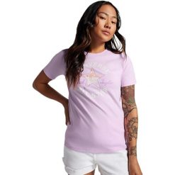 Podkoszulek Converse Chuck Taylor Patch T-Shirt, Kobiety. Fioletowe t-shirty sportowe Converse, bez wzorów, z bawełny, bez ramiączek. Za 190.00 zł.