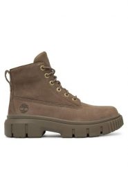 Timberland Trapery Greyfield TB0A2FT6EM51 Khaki. Brązowe traperki Timberland, bez wzorów, z nubiku, bez obcasa, bez zapięcia. Za 539.99 zł.