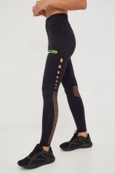 LaBellaMafia legginsy treningowe Movement damskie kolor czarny z aplikacją. Czarne legginsy LABELLAMAFIA, z aplikacjami. Za 329.99 zł.