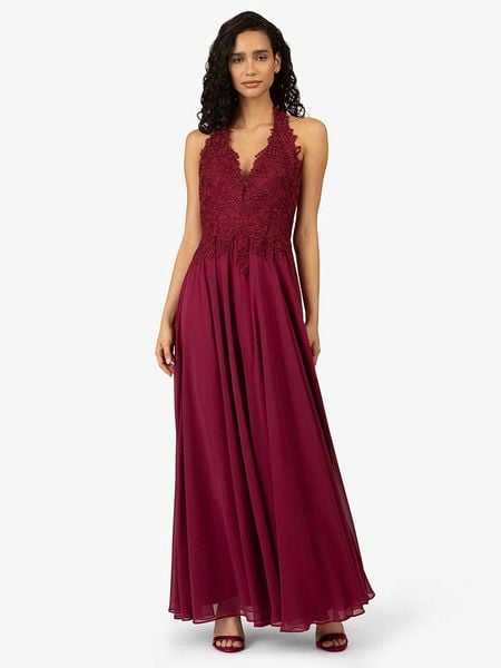 APART Sukienka w kolorze bordowym rozmiar: 38. Czerwone sukienki Apart, bez wzorów, z koronki, bez kołnierzyka, bez ramiączek, maxi. Za 422.66 zł.