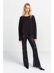 Rich & Royal Sweter w kolorze czarnym rozmiar: L. Czarne swetry Rich & Royal, l, bez wzorów, z wełny, bez ramiączek. Za 214.19 zł.