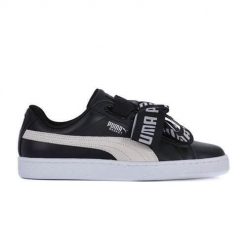 Buty do chodzenia damskie Puma Basket Heart Safari DE. Białe buty treningowe Puma, bez wzorów, z materiału, bez zapięcia, trekkingowe. Za 185.00 zł.