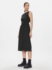 Tommy Jeans Sukienka koktajlowa Tjw Open Back Cotton Midi Dress DW0DW17431 Czarny Slim Fit. Czarne sukienki Tommy Jeans, xl, bez wzorów, z bawełny, wizytowe, bez kołnierzyka, bez ramiączek, midi. Za 309.99 zł.