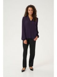 Kaffe Bluzka w kolorze fioletowym rozmiar: 44. Różowe bluzki Kaffe, bez wzorów, z wiskozy, bez kołnierzyka, bez ramiączek. Za 86.99 zł.
