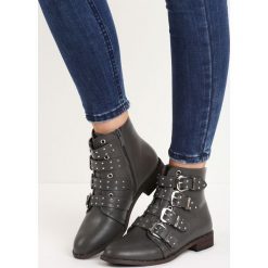 Szare Botki Four Strap. Botki marki Born2be. Za 79.99 zł.