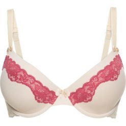 Biustonosz usztywniany bonprix cielisto-dymny malinowy. Biustonosze marki bonprix. Za 24.99 zł.