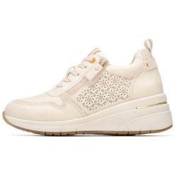 Buty sportowe Refresh 190-17505202 dla kobiet. Brązowe buty treningowe Refresh, bez wzorów, z materiału, bez zapięcia, na fitness i siłownię. Za 280.85 zł.