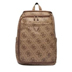 Plecak Guess. Brązowe plecaki Guess, z aplikacjami, bez dodatków. Za 639.99 zł.