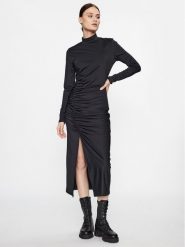 Hugo Sukienka koktajlowa Neuria 50498598 Czarny Slim Fit. Czarne sukienki Hugo, s, bez wzorów, z syntetyku, wizytowe, bez kołnierzyka, bez ramiączek. Za 469.99 zł.