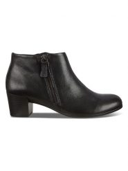 Ecco Skórzane botki "Shape" w kolorze czarnym rozmiar: 36. Czarne botki ECCO, bez wzorów, eleganckie, bez obcasa, bez zapięcia. Za 347.25 zł.