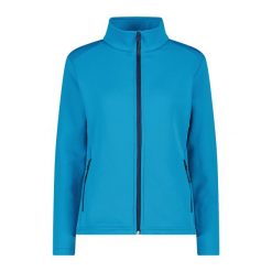 Damska rozciągliwa polarowa bluza z zamkiem CMP. Niebieskie bluzy z polaru CMP, na zimę, bez wzorów, z polaru, narciarskie. Za 323.50 zł.