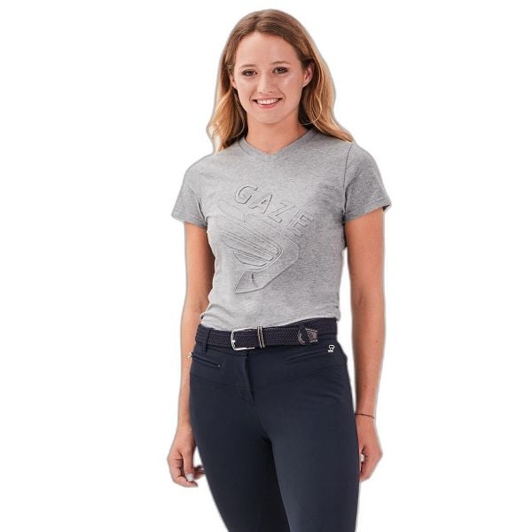 Koszulka damska Gaze Jazzie. Szare t-shirty sportowe GAZE, bez wzorów, prążkowane, bez ramiączek. Za 238.50 zł.