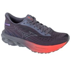 Buty do biegania damskie, Wave Skyrise 6. Niebieskie buty do biegania Mizuno, bez wzorów, bez zapięcia, do biegania, mizuno wave. Za 638.30 zł.