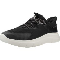 Buty GEOX D PLUMMERY PLUS Czarny. Czarne buty sportowe lifestyle Geox, bez wzorów, z syntetyku, bez zapięcia. Za 390.99 zł.