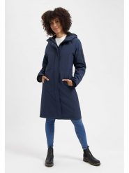 TRAVELIN' Płaszcz przejściowy "Uvana" w kolorze granatowym rozmiar: 3XL. Niebieskie płaszcze Travelin', s, bez wzorów, bez kaptura. Za 478.99 zł.