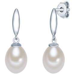 Valero Pearls Kolczyki sztyfty z perłą srebro wysokiej próby Perła hodowlana słodkowodna srebrny 1 ct Damski. Szare kolczyki Valero Pearls, z perłą, srebrne. Za 359.99 zł.