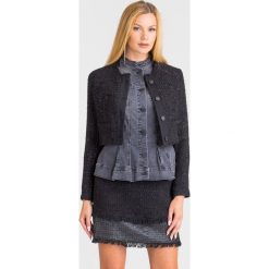 KURTKA Pinko. Czarne kurtki Pinko, bez wzorów, z jeansu, bez kaptura. Za 1,679.00 zł.