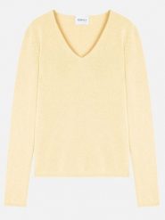 Perfect Cashmere Kaszmirowy sweter "Gaby" w kolorze jasnożółtym rozmiar: M. Żółte swetry Perfect Cashmere, m, bez wzorów, z kaszmiru, bez ramiączek. Za 462.29 zł.