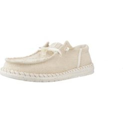 HEYDUDE Damskie Mokasyny Wendy Funk Coastal Jute. Brązowe mokasyny Hey dude, bez wzorów, z materiału. Za 199.00 zł.