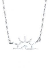 Elli Damska zawieszka wschód słońca zawieszka motyw lata w srebrze 925 Sterling Silver Naszyjniki 1 ct Damski. Szare naszyjniki Elli, z materiału, srebrne. Za 208.99 zł.