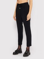 Boss Spodnie materiałowe Tarlyana9 50427841 Czarny Regular Fit. Czarne spodnie materiałowe Boss, bez wzorów, z materiału. Za 549.99 zł.