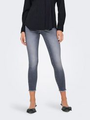 ONLY Dżinsy - Slim fit - w kolorze szarym rozmiar: XS/L32. Szare jeansy ONLY, l, z aplikacjami, ze skóry, klasyczne. Za 74.81 zł.
