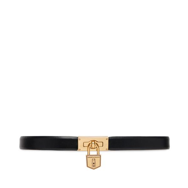 Pasek Damski Elisabetta Franchi. Czarne paski Elisabetta Franchi, bez wzorów. Za 859.99 zł.