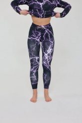 Legginsy termoaktywne – Thunderstruck damskie. Czarne legginsy OOSC, bez wzorów, z materiału. Za 269.99 zł.