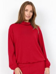 Soyaconcept® Bluza - SC-Banu Kobiety Sztuczne włókno czerwony, XS. Czerwone bluzy xs, bez wzorów, z włókna, bez ramiączek, bez kaptura. Za 139.95 zł.