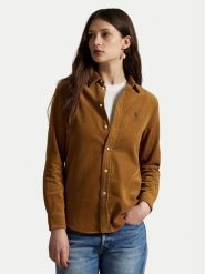 Polo Ralph Lauren Koszula 211A93203004 Brązowy jasny Regular Fit. Brązowe koszule Polo Ralph Lauren, xl, bez wzorów, z bawełny, bez kołnierzyka, bez ramiączek. Za 859.99 zł.