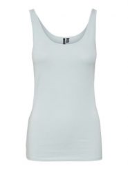 Vero Moda Top w kolorze błękitnym rozmiar: XS. Niebieskie topy Vero Moda, xs, bez wzorów, bez kołnierzyka, bez ramiączek. Za 30.63 zł.