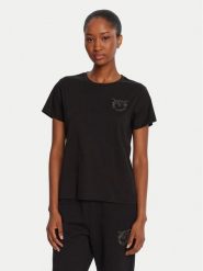 PINKO T-Shirt Nambrone 103320 A2RN Czarny Regular Fit. Czarne t-shirty Pinko, m, bez wzorów, z bawełny, bez kołnierzyka, bez ramiączek. Za 419.99 zł.