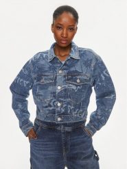 Tommy Jeans Kurtka jeansowa Claire DW0DW17664 Niebieski Regular Fit. Niebieskie kurtki Tommy Jeans, m, bez wzorów, z bawełny, bez kaptura. Za 359.99 zł.