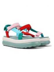 Camper Sandały "Pelotas Flota" w kolorze turkusowym na obcasie rozmiar: 40. Niebieskie sandały Camper, bez wzorów, z otwartym noskiem, bez obcasa, na koturnie, bez zapięcia. Za 260.99 zł.