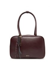 JENNY Torebka C-JNY-M-015-08 Bordowy. Czerwone torebki klasyczne Jenny, bez wzorów, z materiału, bez dodatków. Za 159.99 zł.