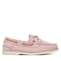 Mokasyny Tommy Hilfiger. Czerwone mokasyny Tommy Hilfiger, bez wzorów. Za 489.99 zł.