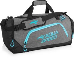 Torba sportowa pływacka na ramię 43l Aqua Speed. Czarne torby sportowe Aqua-Speed, bez wzorów, z materiału, na ramię, duże. Za 95.99 zł.