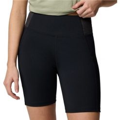 Spodenki sportowe damskie Boundless Trek 1/2 Tight. Czarne szorty sportowe Columbia, bez wzorów, z elastanu. Za 149.99 zł.