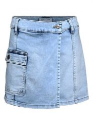 Blue Effect Dżinsowe spódnico-spodenki w kolorze niebieskim rozmiar: 152. Niebieskie szorty Blue Effect, bez wzorów. Za 123.53 zł.