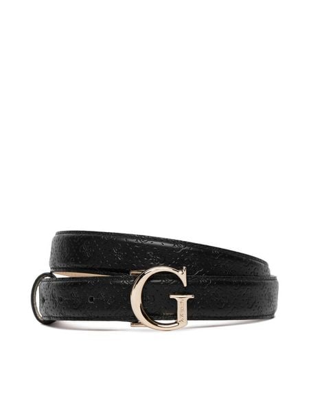 Guess Pasek Damski BW9493 P6425 Czarny. Czarne paski Guess, z aplikacjami, ze skóry. Za 234.99 zł.