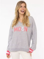 Zwillingsherz Bluza "Rahel" w kolorze szarym rozmiar: L/XL. Szare bluzy Zwillingsherz, l, bez wzorów, bez ramiączek, bez kaptura. Za 187.96 zł.