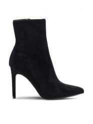 DeeZee Botki NOELLE HXXS22051 Czarny. Czarne botki DeeZee, bez wzorów, z materiału, bez obcasa, na szpilce, bez zapięcia. Za 118.99 zł.
