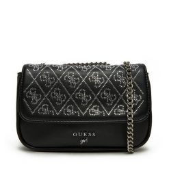 Torebka Guess. Czarne torebki klasyczne Guess, z aplikacjami, klasyczne, bez dodatków. Za 209.99 zł.