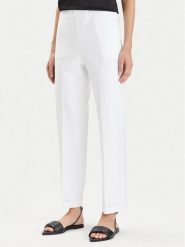 Weekend Max Mara Spodnie materiałowe Ballata 2416781108 Biały Regular Fit. Białe spodnie materiałowe Weekend Max Mara, bez wzorów, z materiału. Za 349.99 zł.