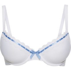 Biustonosz "push up" bonprix biało-niebieski. Biustonosze marki bonprix. Za 37.99 zł.