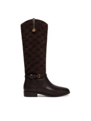 MICHAEL Michael Kors Kozaki 40F6BVFB5S Brązowy. Brązowe kozaki MICHAEL Michael Kors, bez wzorów, ze skóry, bez obcasa, na płaskiej podeszwie, bez zapięcia. Za 1,469.00 zł.